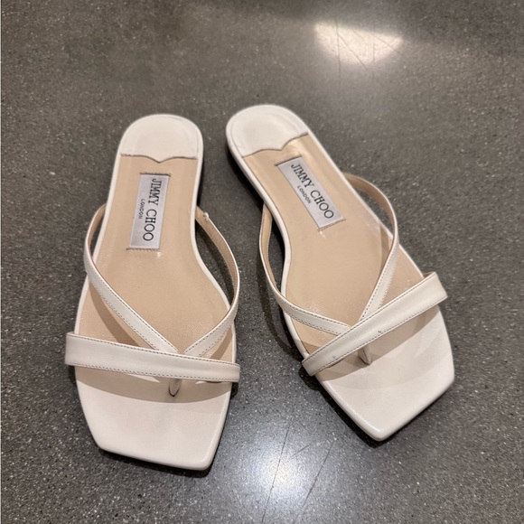 Jimmy Choo Maelie White Sandal 38 - Picture 5 of 8